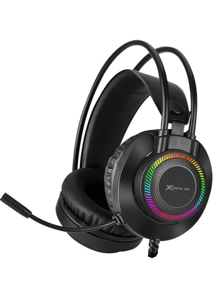 Xtrike Me GH-510 RGB Stereo Gaming Headset – High-Quality Sound with Adjustable Mic & LED Lighting