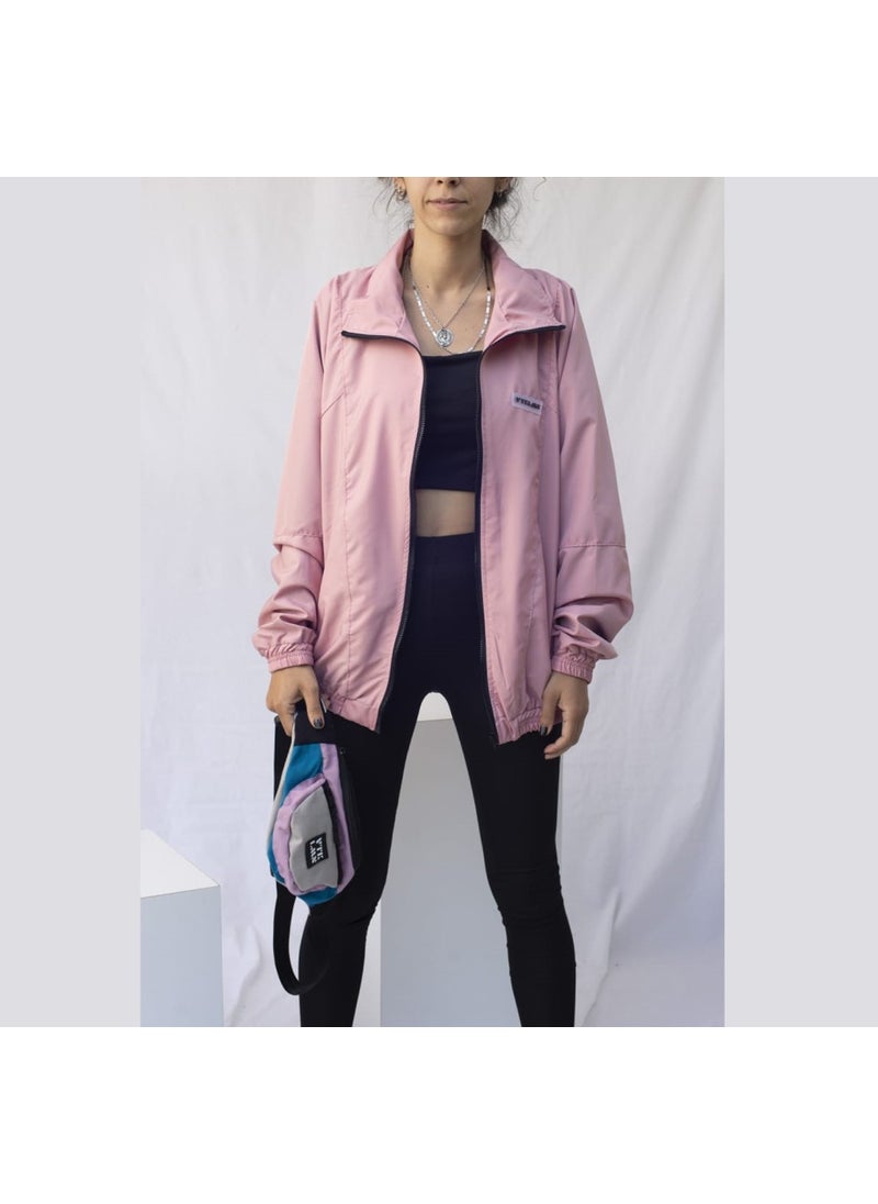 Women's Men's Pink Colored Bomber Jacket