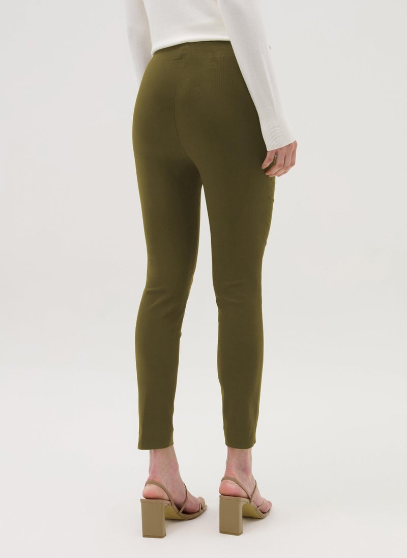 Leggings with raised stitching