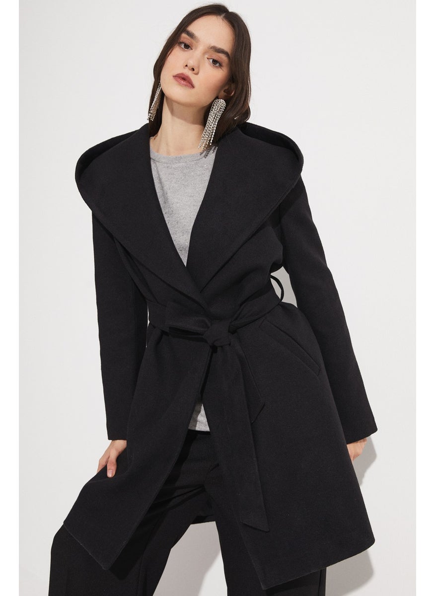 Wide Hooded Coat