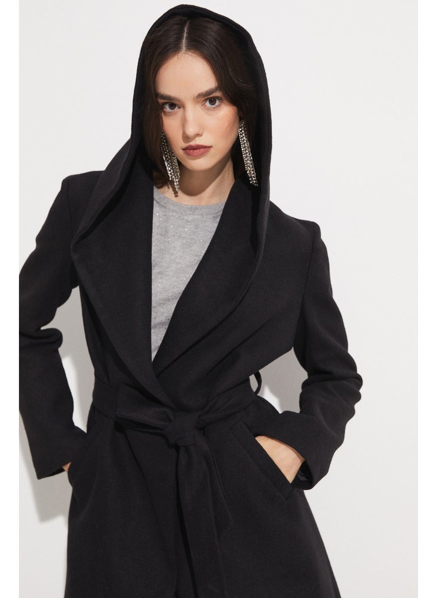 Wide Hooded Coat