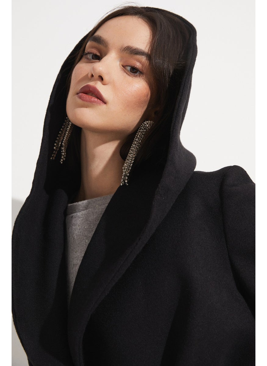 Wide Hooded Coat