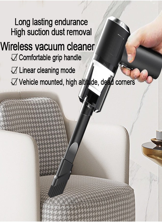 Car mounted household vacuum cleaner, wireless charging, fully automatic, high-power, and powerful vacuum cleaner for small cars