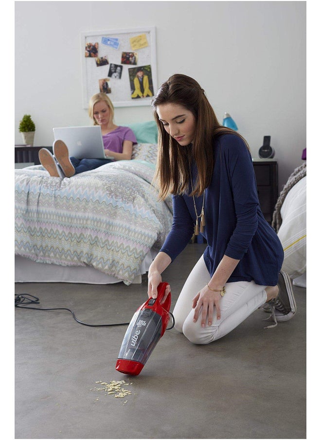 Dirt Devil Vibe 3-in-1 Vacuum Cleaner, Lightweight Corded Bagless Stick Vac with Handheld, SD20020, Red