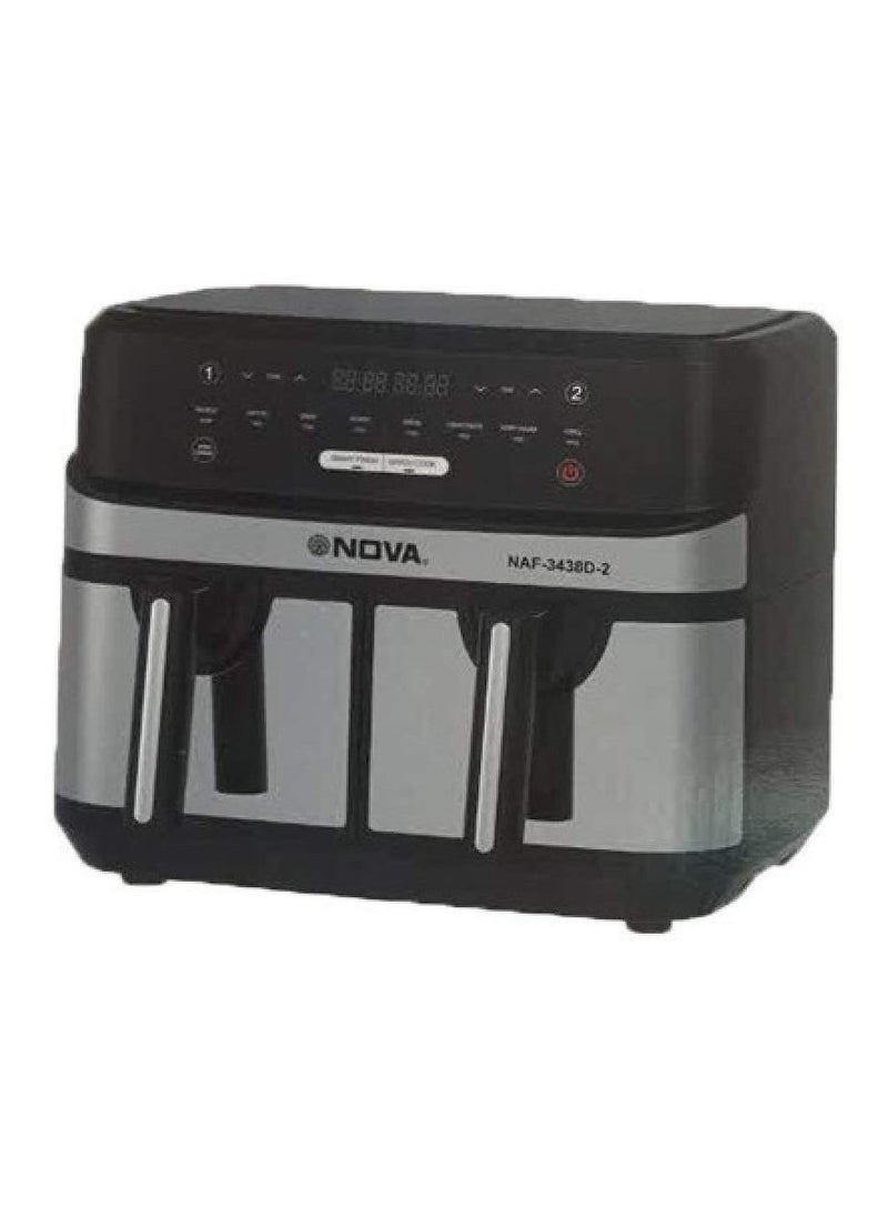 Air Fryer Black & Silver, 9 Litre,Nova NAF-3438D-2