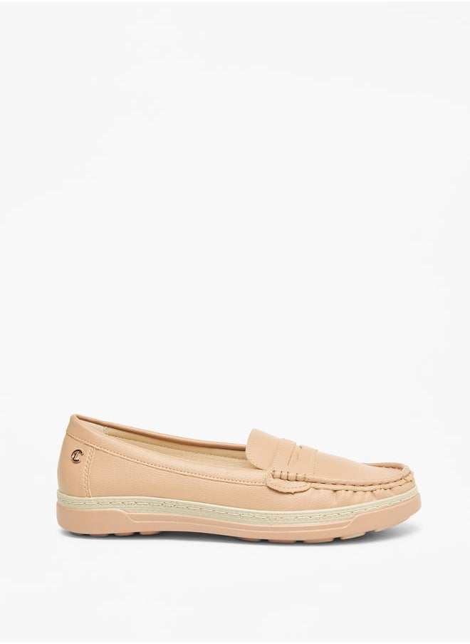 Solid Slip-On Moccasins