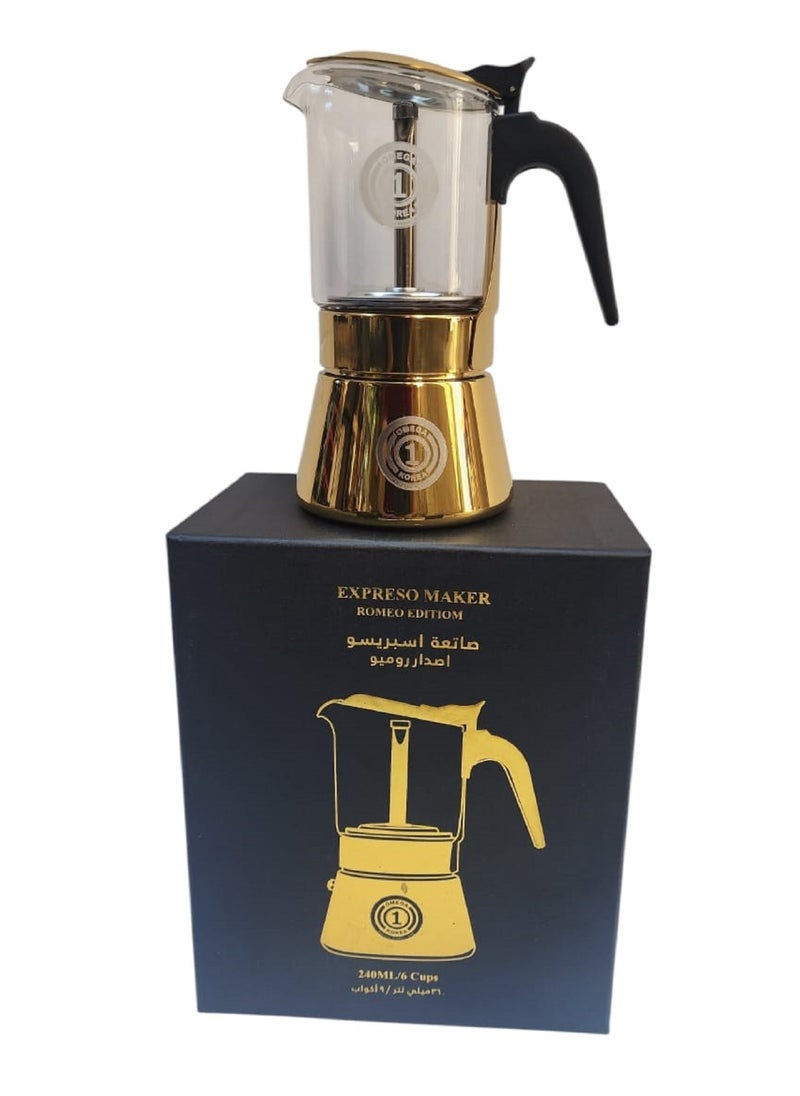 Premium Quality Stove Top Espresso Maker 240 Ml