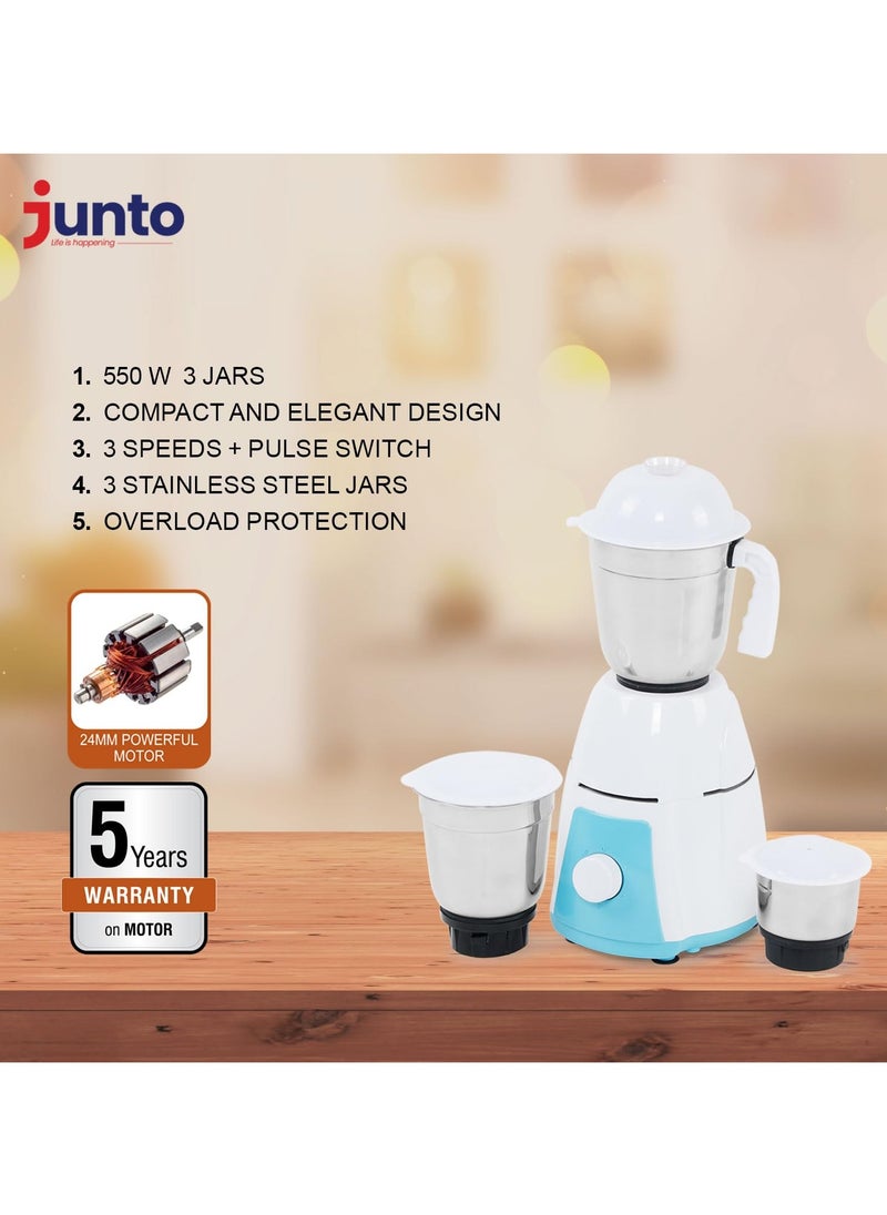 Junto Electric Mixer Grinder 750 Watts, with Hybrid Motor