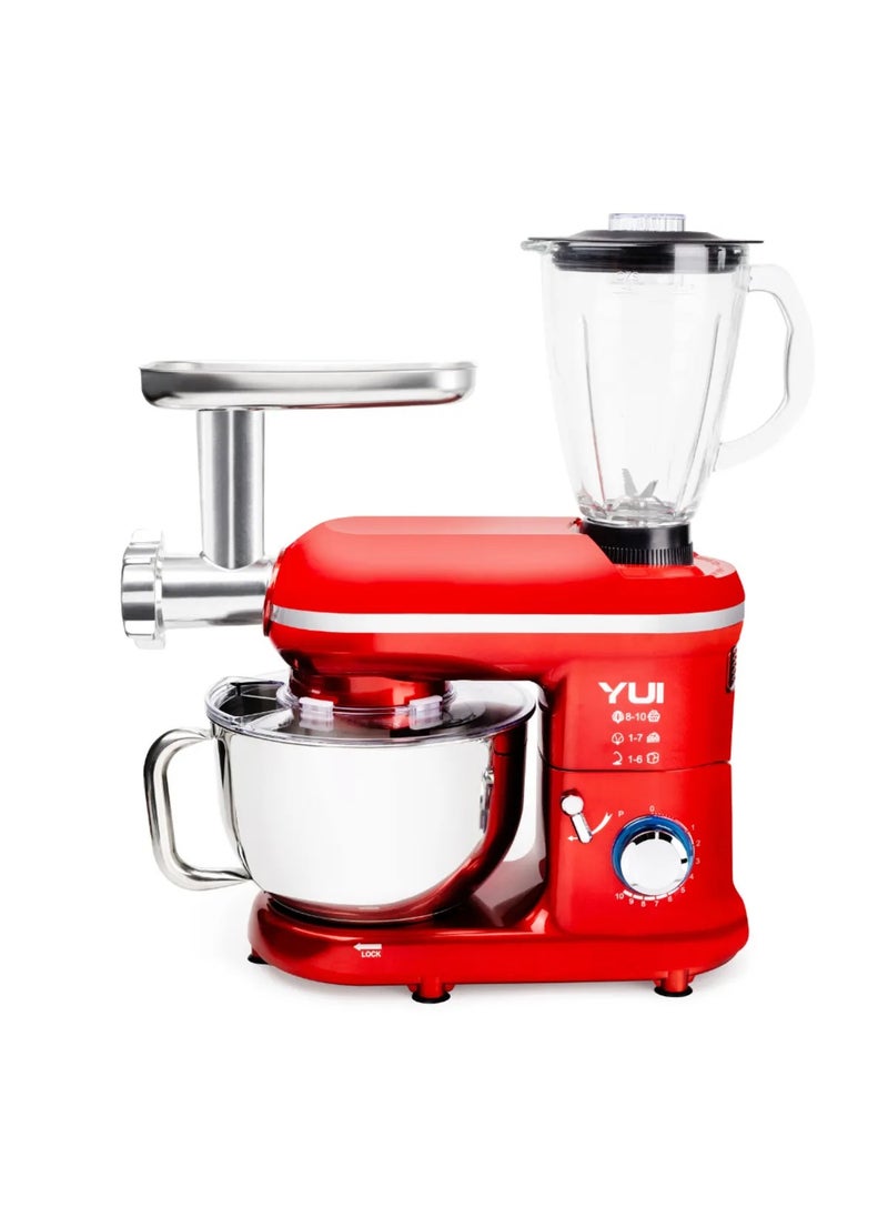 M120 Multi-Functional Stand Mixer 1300W - Turbo Speed & Dough Hook for Perfect Mixing