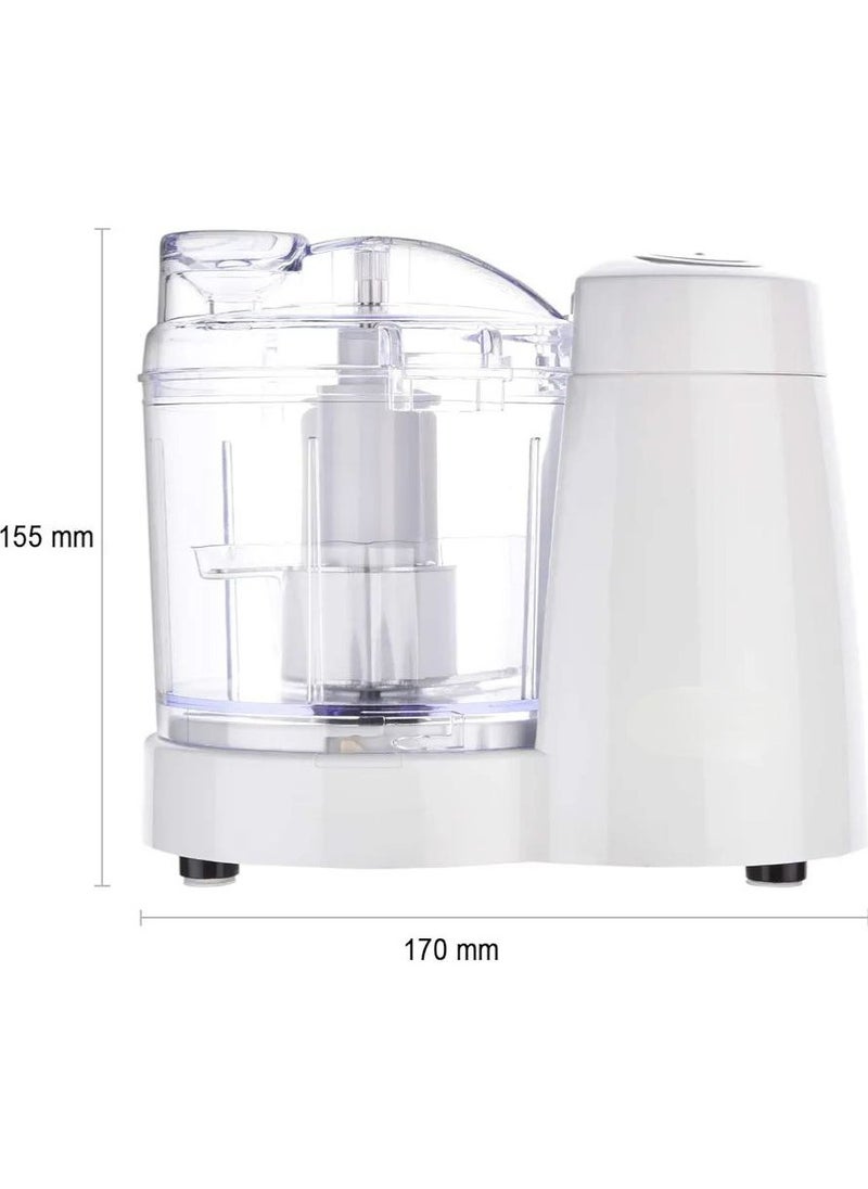 Dominion 1.5 Cup - Electric Mini Food Chopper - Vegetable & Fruit Cutter - Premium Stainless Steel Blades with Safety Lock Cover.