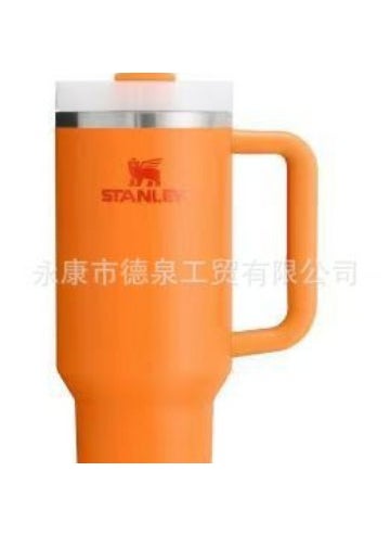 US version stanley Stanley 2nd generation thermos 40oz car cup Big Mac handle ice cup big belly cup Orange