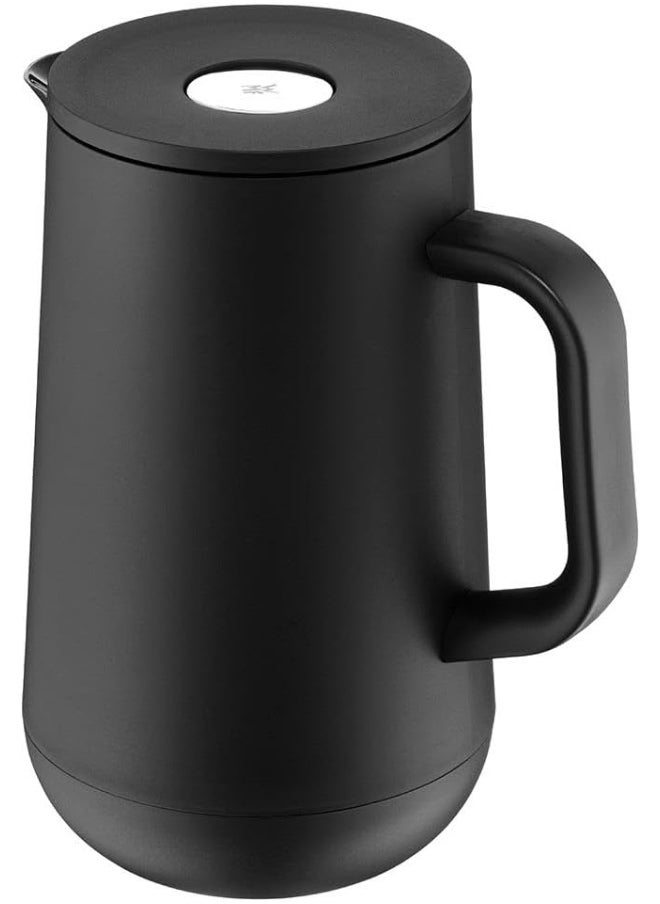 690687390 Impulse Thermos Jug 1 Litre Insulated Tea or Coffee Jug with Press Seal Keeps Drinks Cold  Warm for 24 Hours Black