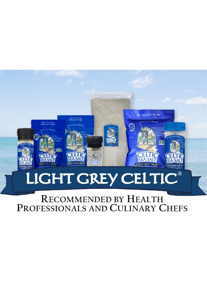 Light Grey Celtic Sea Salt Mini Grinder, 1.8 Ounces