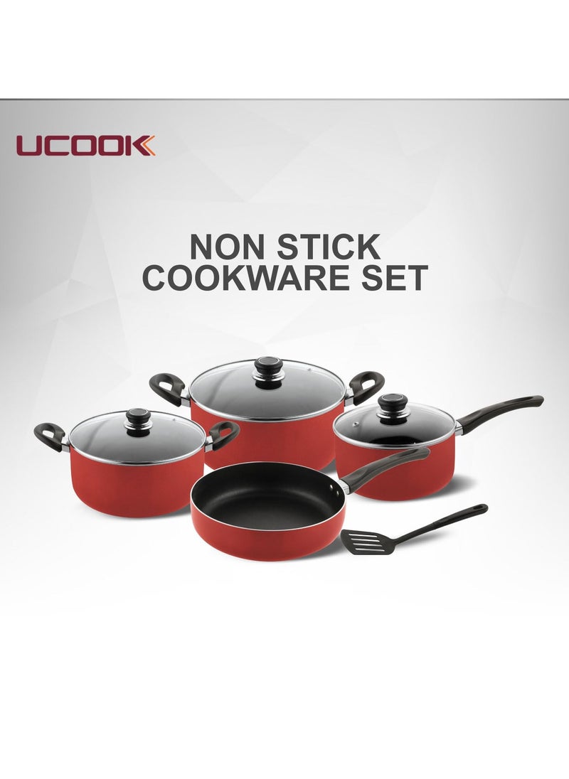 UCOOK Non-Stick 8 Pcs Cookware Set