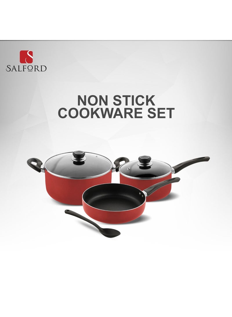 Salford 6 pcs Nonstick Cookware Set with Cool Touch Bakelite Handles