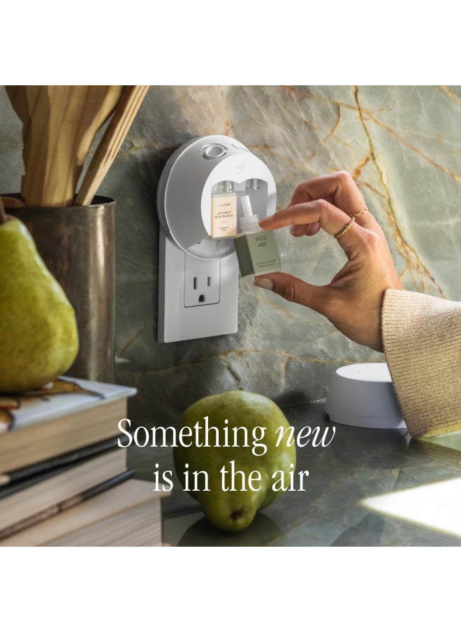 Pura Smart Fragrance Diffuser 4 - Aromatherapy Diffuser for Bedrooms & Living Rooms - Diffusers for Home that Holds Two Scents - Fragrance Diffuser for Home Scent - Room Scent Diffuser with Nightlight