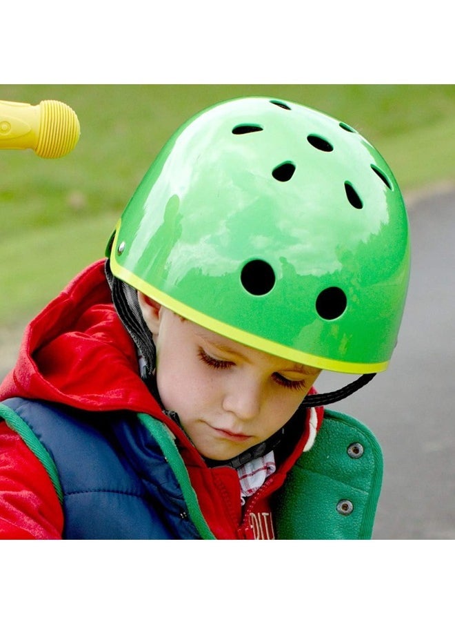 Micro Green Helmet with Yellow Trim - Medium (53-57cm)