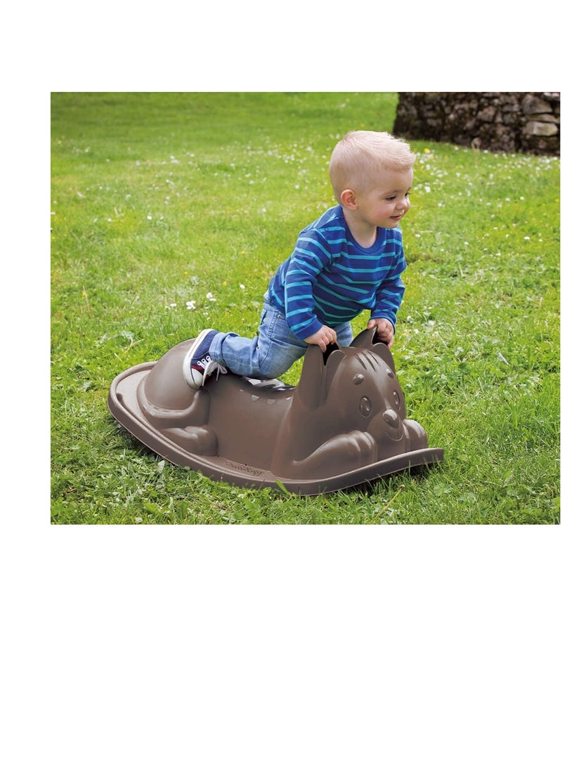 Cat Rocking - Outdoor Game for Children from 18 Months - Ergonomic Seat - Grey