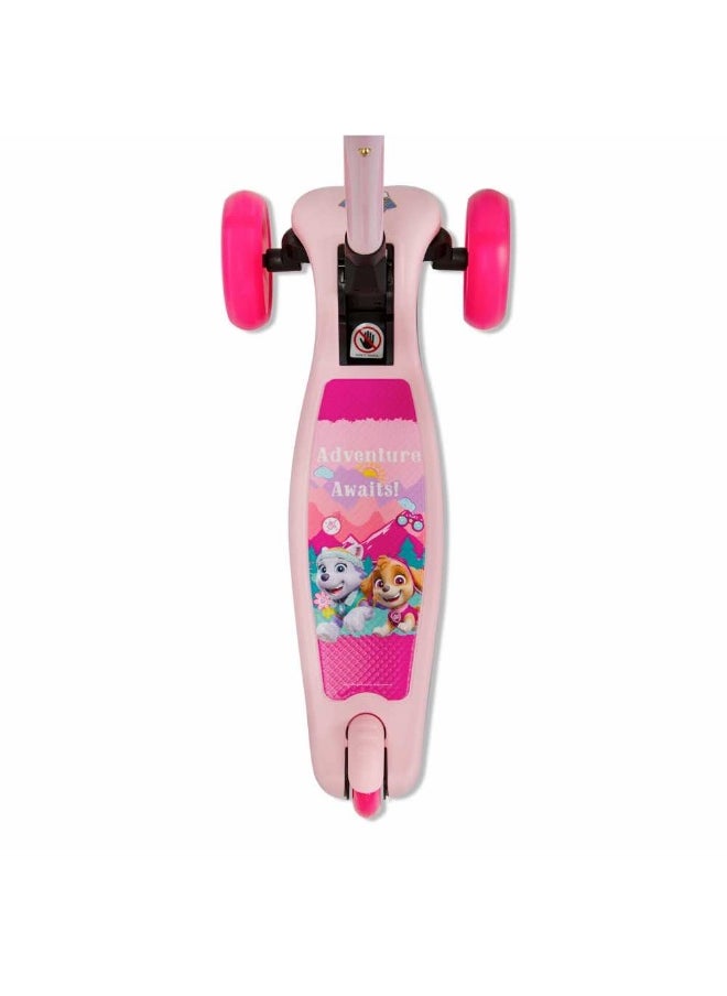 Spartan PAW Patrol 3-Wheel Light-up Kick Scooter for Girls