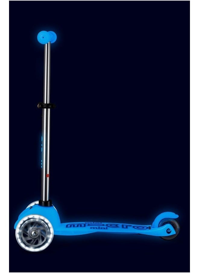 Micro® | Mini Deluxe Glow LED Scooter 3 Wheels Kids | Glow in the Dark | Wheels with LED Lighting | Fun and Safety | 2-5 Years