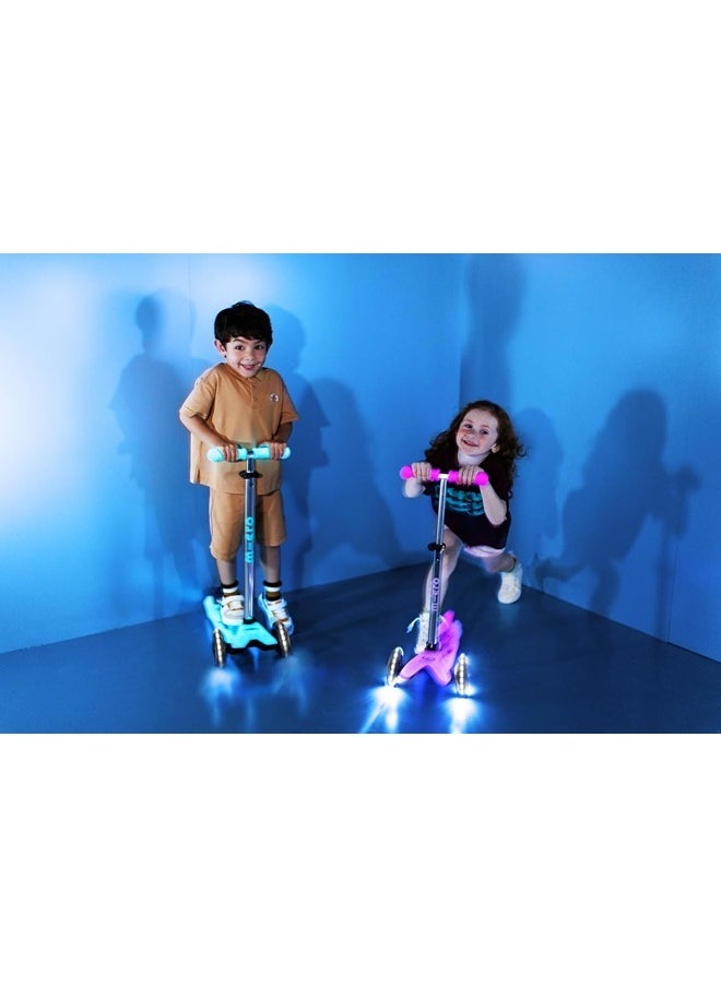 Micro® | Mini Deluxe Glow LED Scooter 3 Wheels Kids | Glow in the Dark | Wheels with LED Lighting | Fun and Safety | 2-5 Years