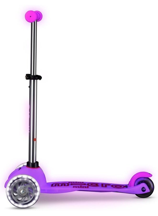 Micro® | Mini Deluxe Glow LED Scooter 3 Wheels Kids | Glow in the Dark | Wheels with LED Lighting | Fun and Safety | 2-5 Years