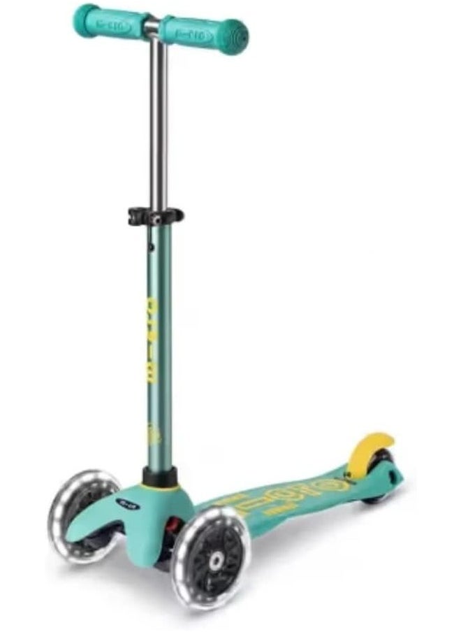 Micro Scooters- Mini Deluxe 3 in 1 Deluxe Eco - Mint | Scooter for Kids | Kids Scooter | Scooter with LED Wheels | Scooter for Kids 3-5 Years