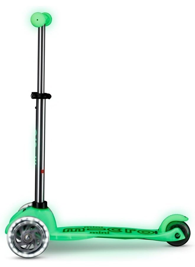 Micro® | Mini Deluxe Glow LED Scooter 3 Wheels Kids | Glow in the Dark | Wheels with LED Lighting | Fun and Safety | 2-5 Years