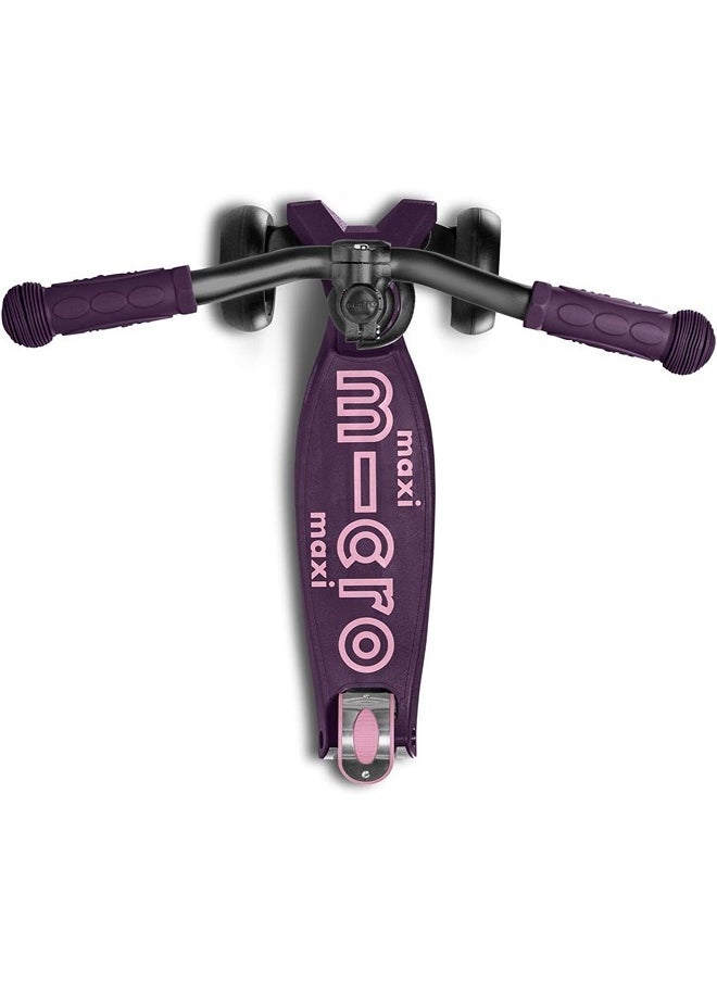 Micro Kickboard - Maxi Deluxe Pro Kick Scooter - Smooth-Gliding, 3-Wheeled, Lean-to-Steer Design with Fat, Stable Wheels and Chopper-Style Handlebars for Ages 5-12