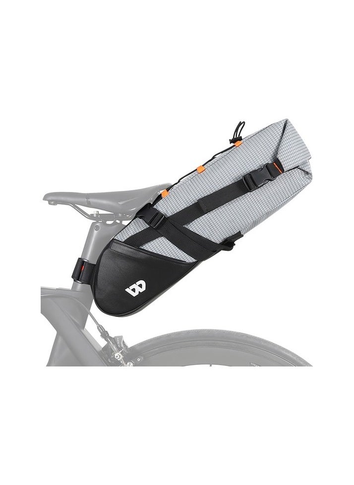 Waterproof Bicycle S sound bag 10l bicycle seat Sizes:32 × 23.5 × 12cm Colour:Gray