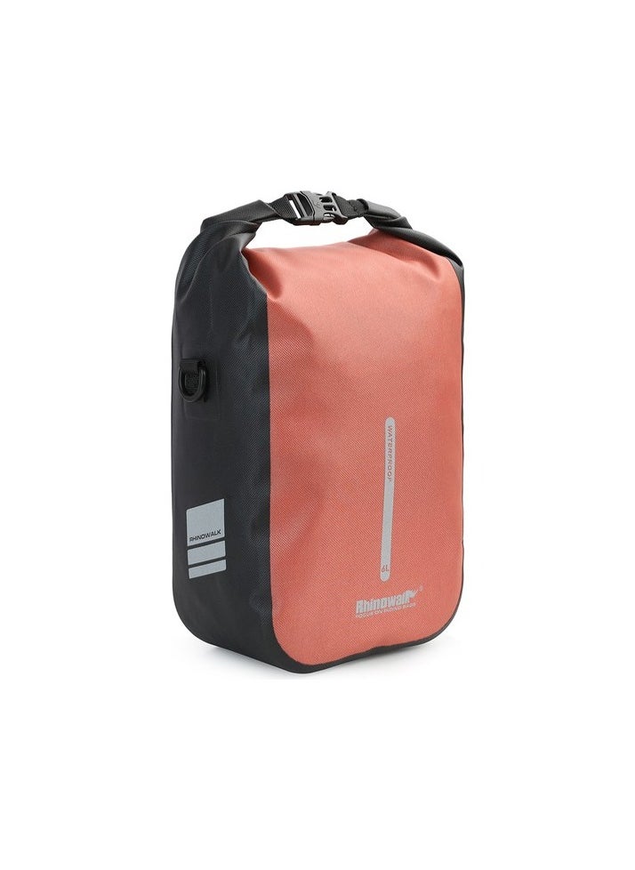 6L Bike Fast Drilling Bike Front fork bag Sizes:26 × 21 × 5.2cm Colour:Orange