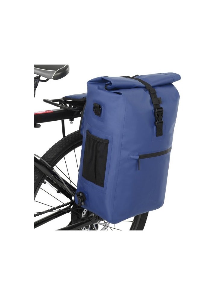 3-in-1 waterproof bicycle pannier bike rear shelf Sizes:42 × 30 × 8cm Colour:Blue