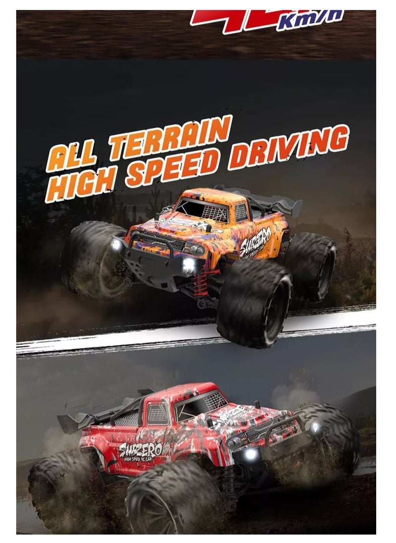 RC Cars for Boys, Adult, Remote Control Car Fast 40KPH Hobby RC Cars for Boys Age 8+, 4x4 All Terrain Off-Road RC Truck for Kids with 2.4 GHz Remote Control long battery life