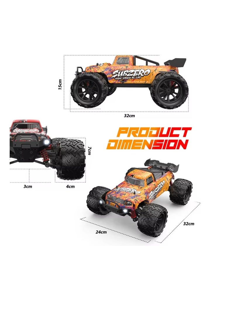 RC Cars for Boys, Adult, Remote Control Car Fast 40KPH Hobby RC Cars for Boys Age 8+, 4x4 All Terrain Off-Road RC Truck for Kids with 2.4 GHz Remote Control long battery life