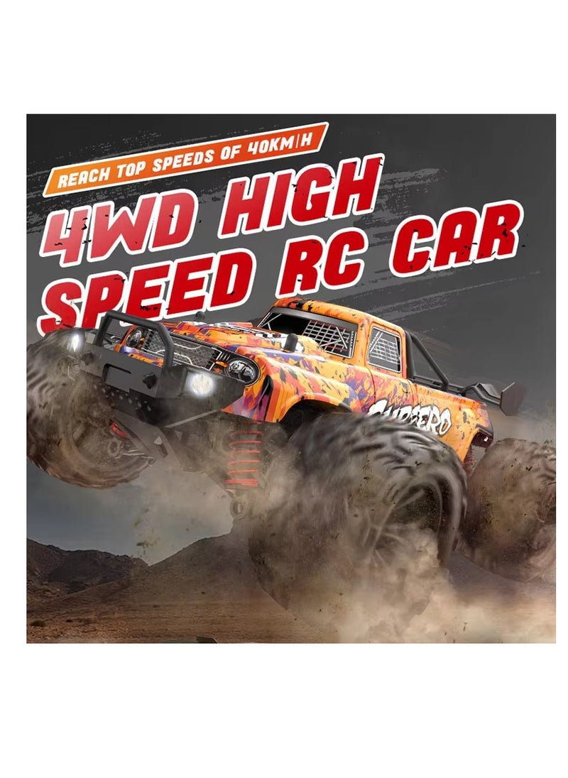 RC Cars for Boys, Adult, Remote Control Car Fast 40KPH Hobby RC Cars for Boys Age 8+, 4x4 All Terrain Off-Road RC Truck for Kids with 2.4 GHz Remote Control long battery life