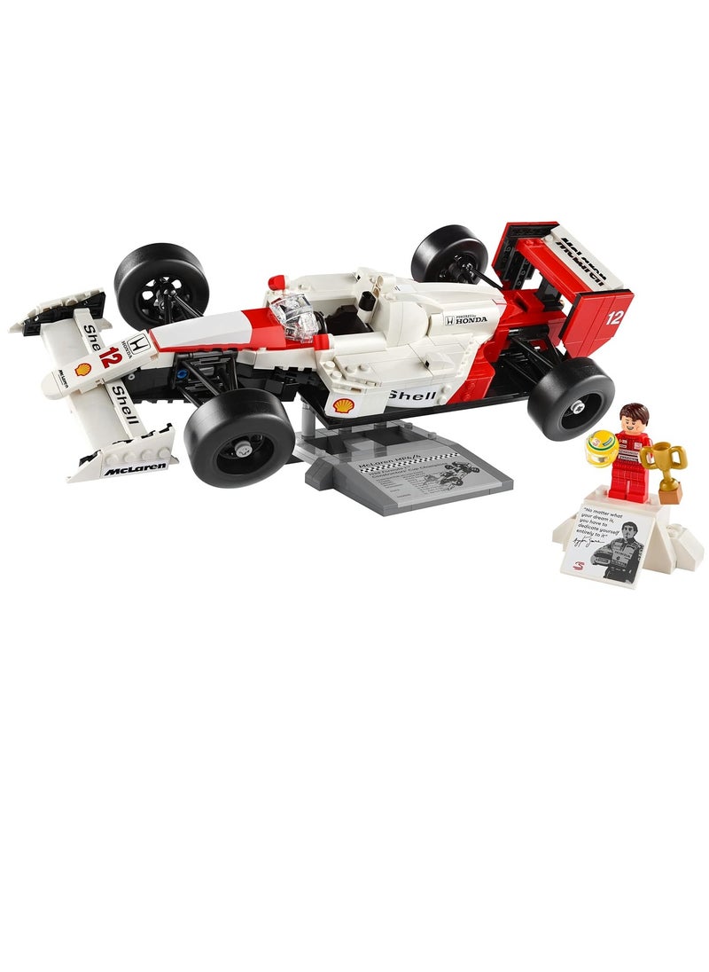 LEGO Icons Mclaren MP4/4 And Ayrton Senna 10330 Building Blocks Toy Car Set (693 Pieces)