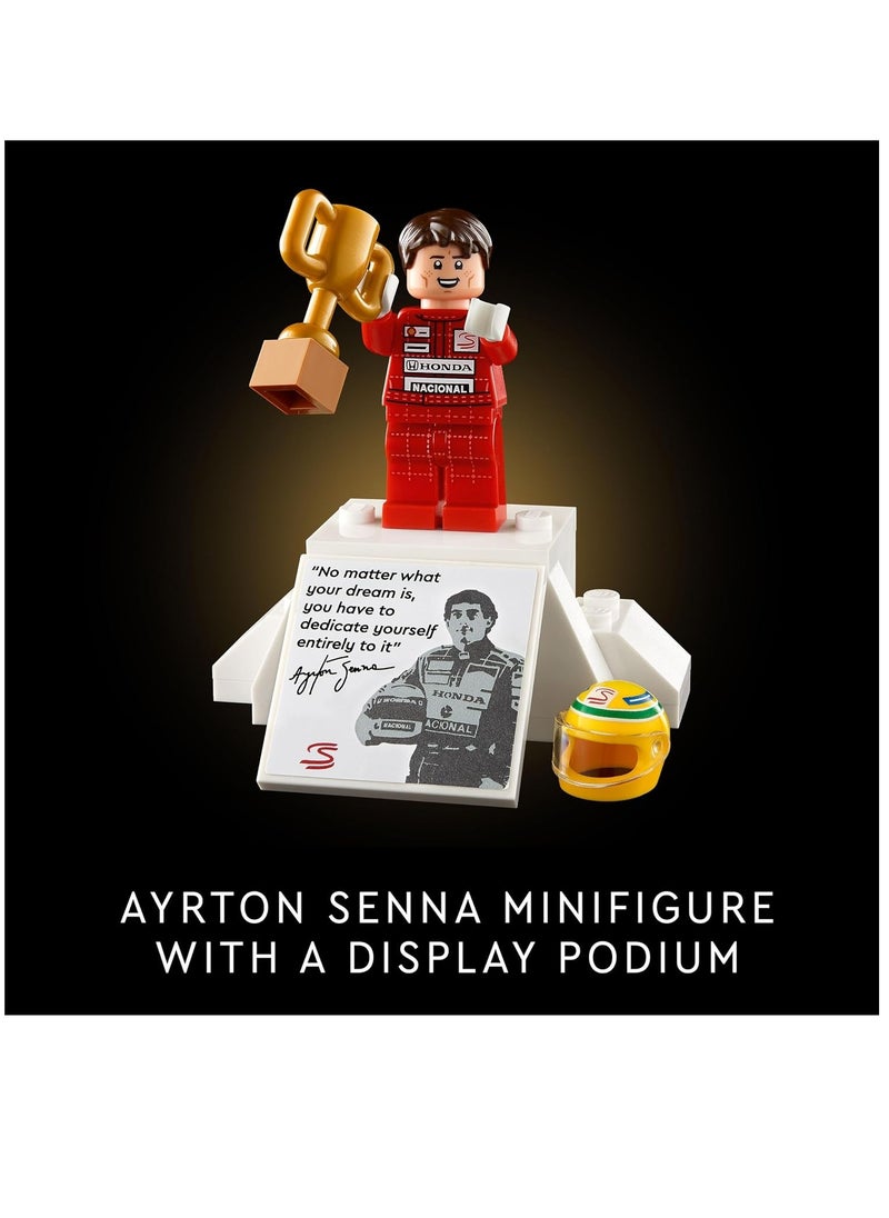 LEGO Icons Mclaren MP4/4 And Ayrton Senna 10330 Building Blocks Toy Car Set (693 Pieces)