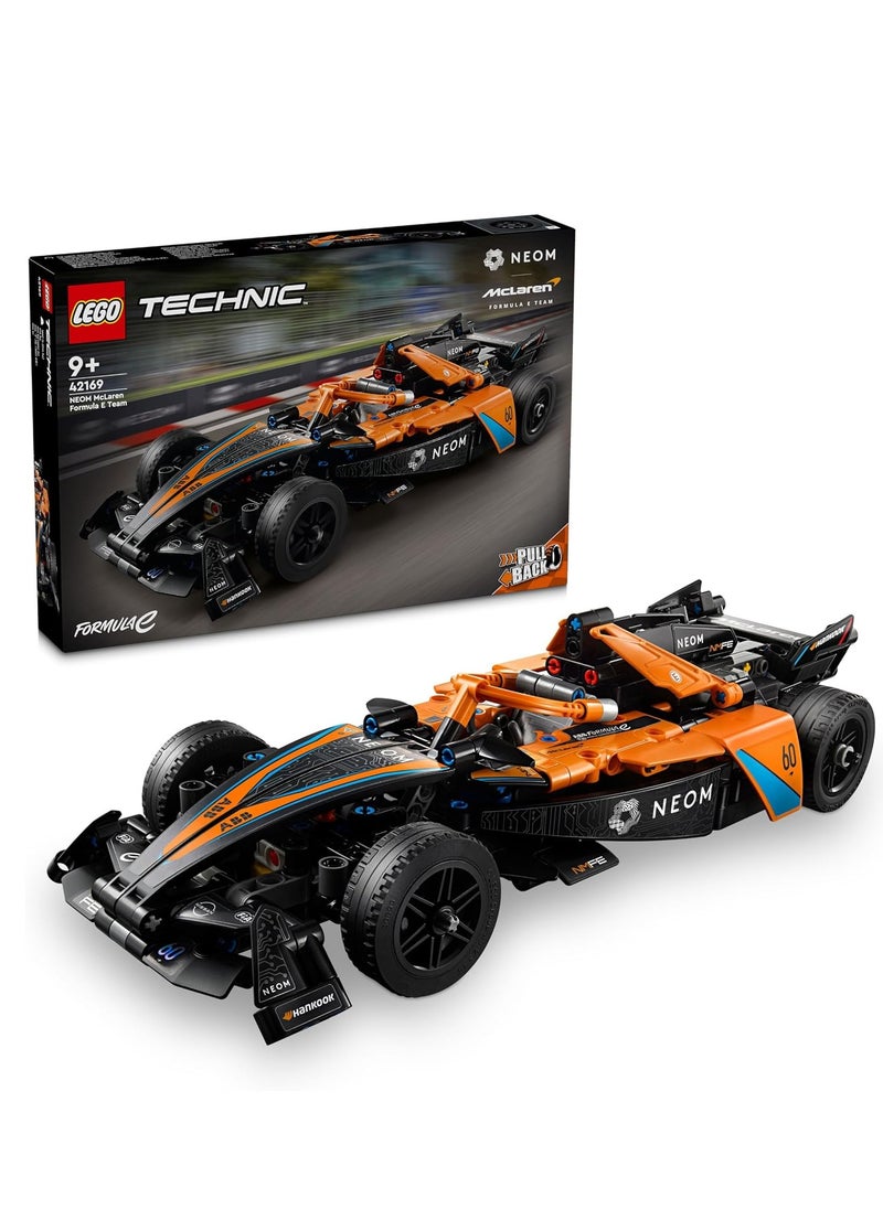 LEGO Technic NEOM McLaren Formula E Team Race Car 42169 Building Blocks Toy Car Set (452 Pieces)