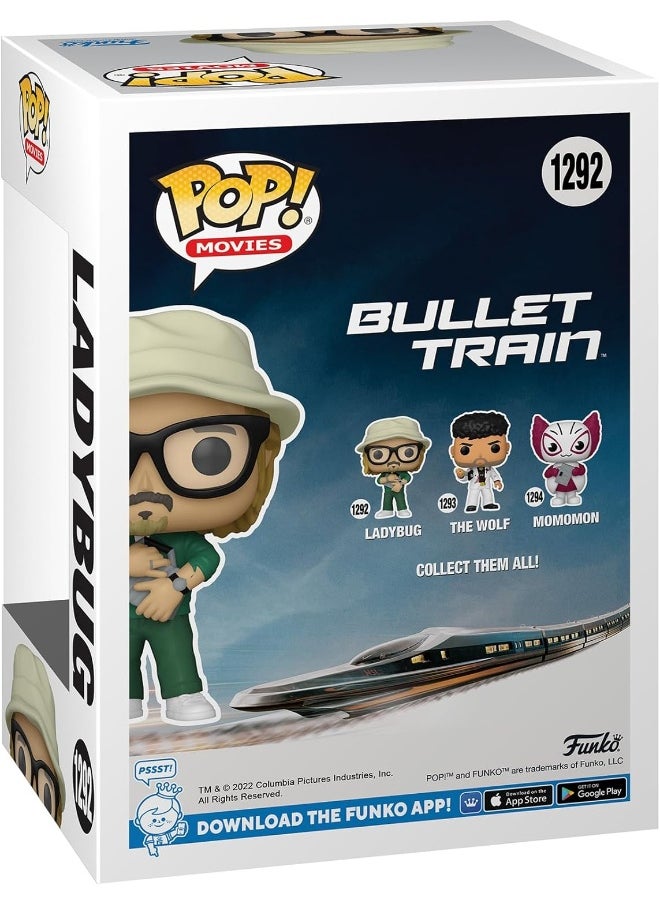 Funko Movies: Bullet Train- Ladybug - (1 in 6 chance of receiving the rare Chase version), 65739, Multicolor, One Size