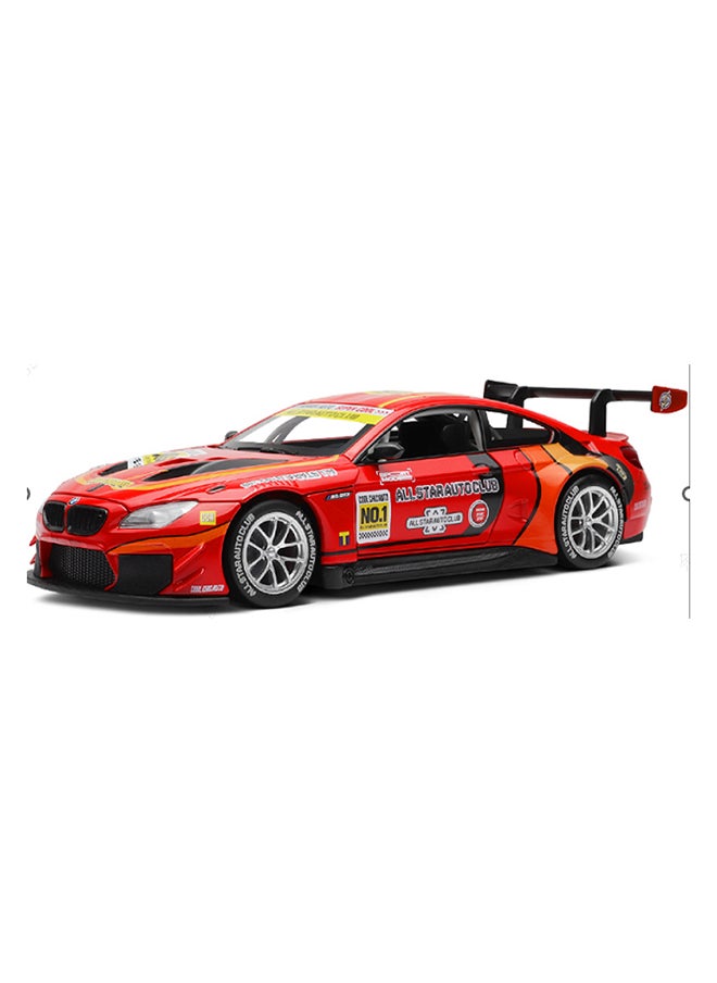 1:24 Alloy Car Model (Genuine License) BMW M6 GT3 (Red)