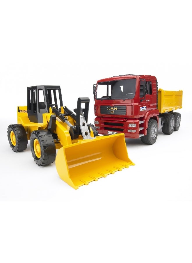 MAN 1:16 TGA Construction Truck with Articulated Road Loader