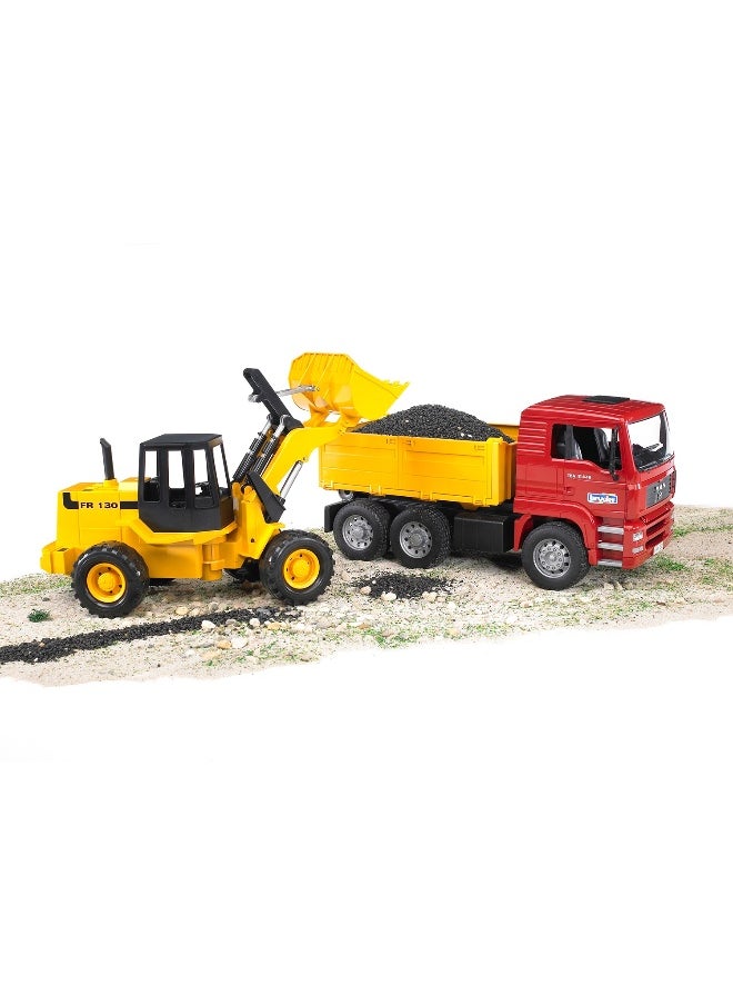 MAN 1:16 TGA Construction Truck with Articulated Road Loader