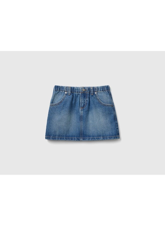 Denim Mini Skirt