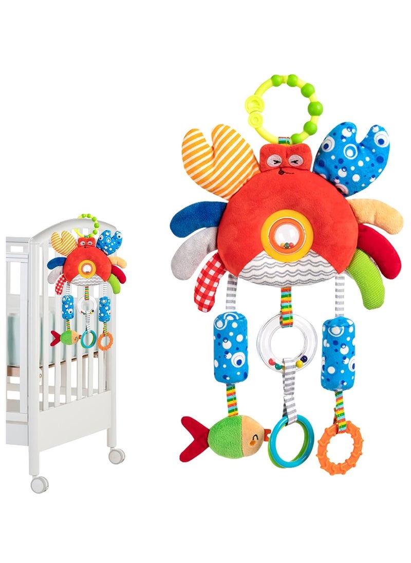 Factory Price Activity Hanging Plush Toys With Rattle Sound -  Crab