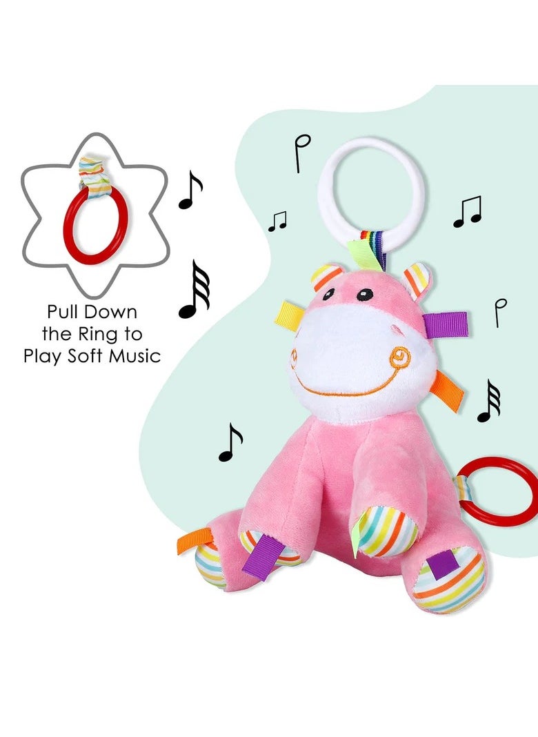 Factory Price Carly Animal Stuffed Plush Toys With Music Function - Hippo