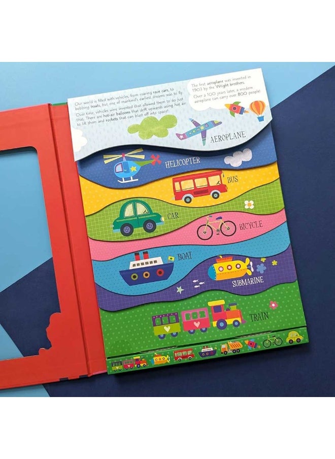 Transport A Learning Layer Book Lift-the-Flap Board Book (6 Pages)