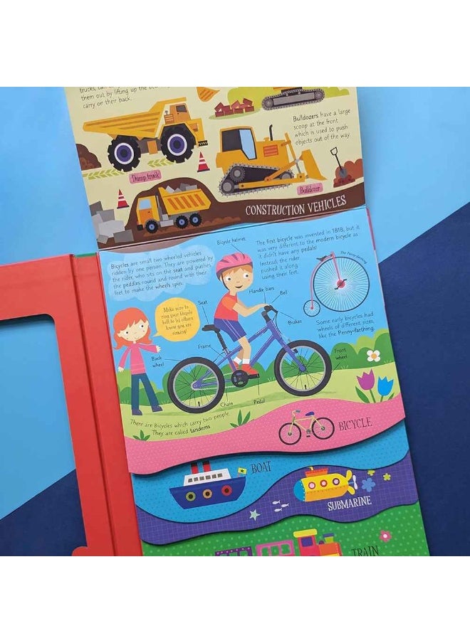 Transport A Learning Layer Book Lift-the-Flap Board Book (6 Pages)