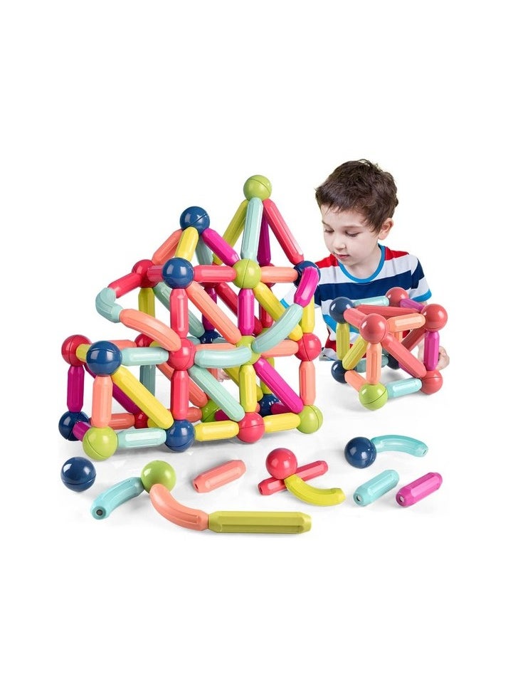 42 large size magnetic rod building blocks Colour:Yellow