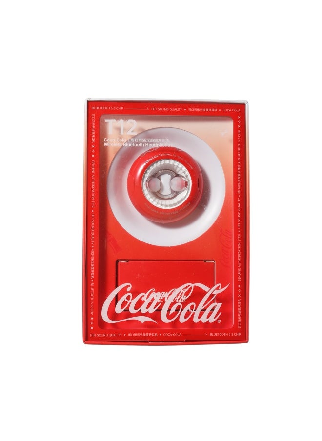 Coca-Cola Wireless Earphones Coke T12 Red