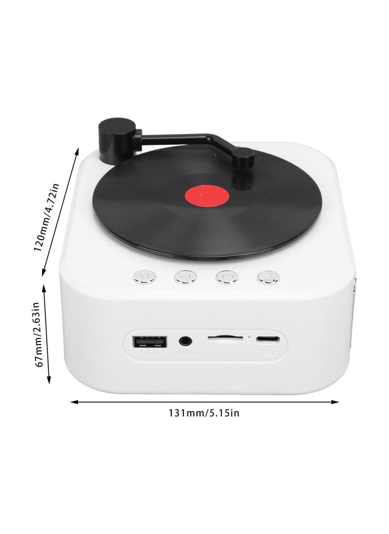 Bluetooth Speaker with Record Player Vintage Portable Bluetooth Speaker 3 Modes HiFi Stereo Sound Retro Portable Cable Less Turntable Home Speaker.